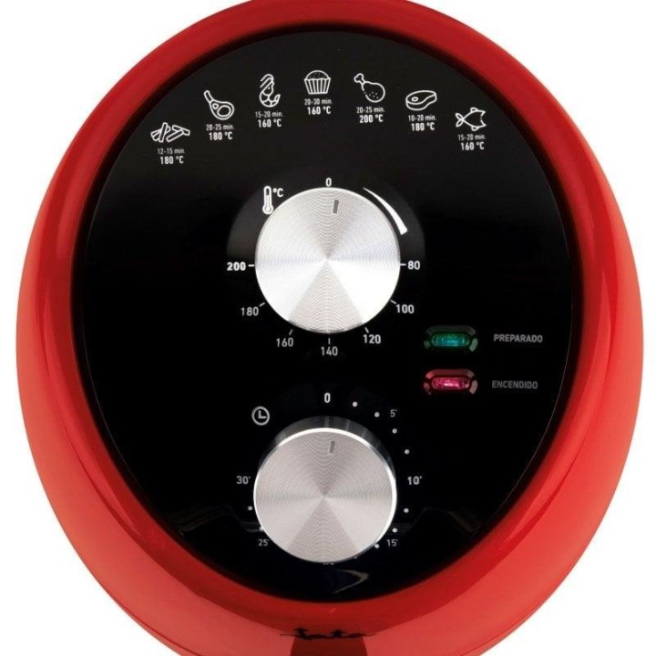 Jata JEFR1222 Freidora de Aire 2L 1000W Roja