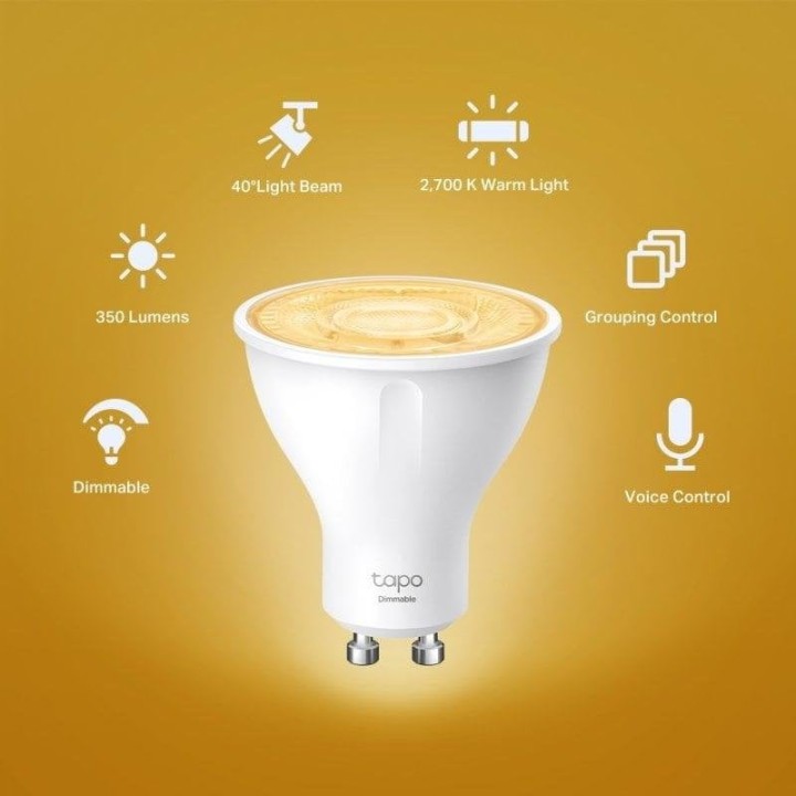 TP-Link Tapo L610 Bombilla IntelIgente LED WiFi 50W 2700K Blanca