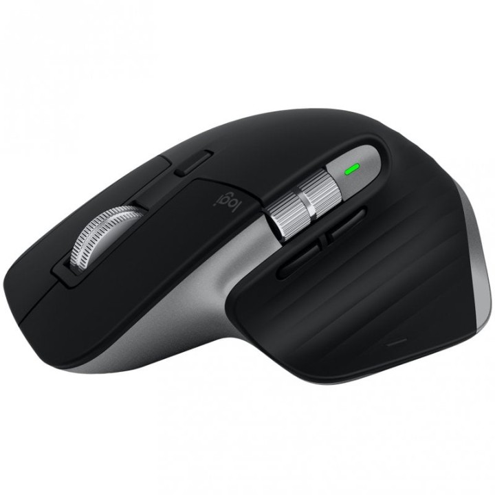 Logitech MX Master 3S para Mac, Apple, iPad, Funciona sobre cristal con Clics Silencioso, USB-C Negro