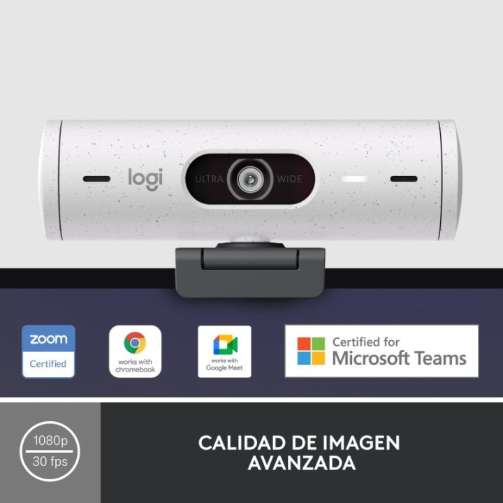 Logitech Brio 500 Webcam FullHD Blanca
