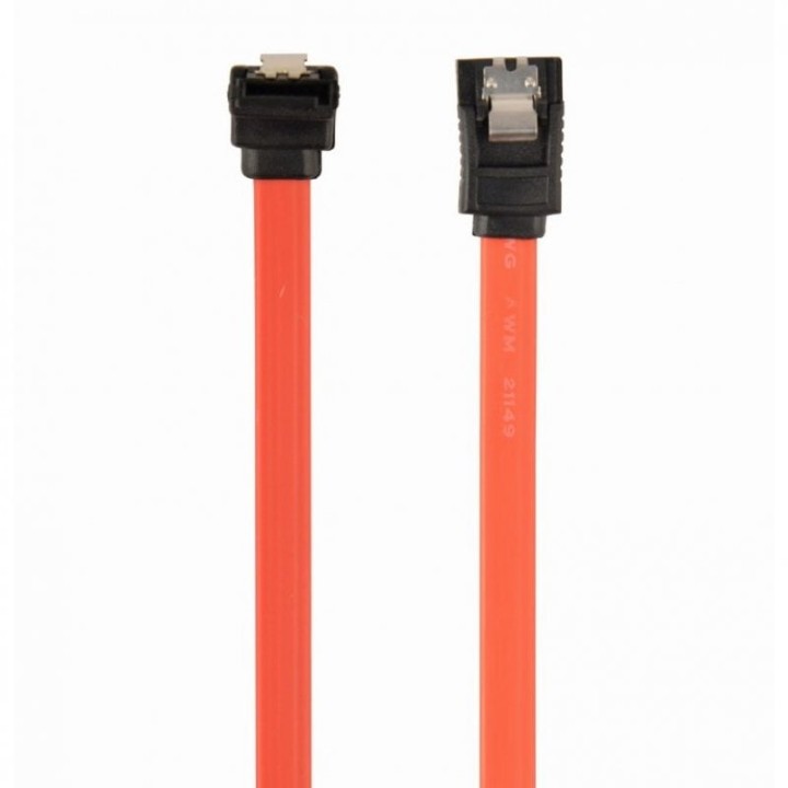 Gembird Cable SATA 3 con Conector Doblado 90º 50cm Rojo