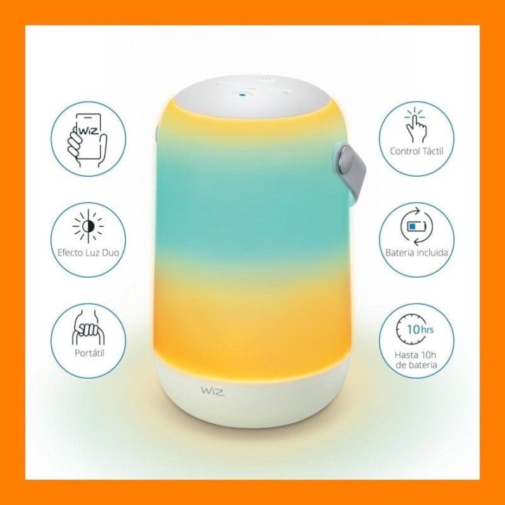 WiZ Lámpara Móvil Portátil WiFi 13.5W 400lm RGB