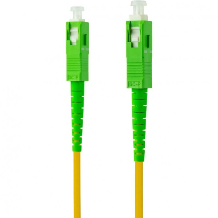 Nanocable Cable de Fibra Óptica SC/APC Monomodo G657A2 1m Amarillo