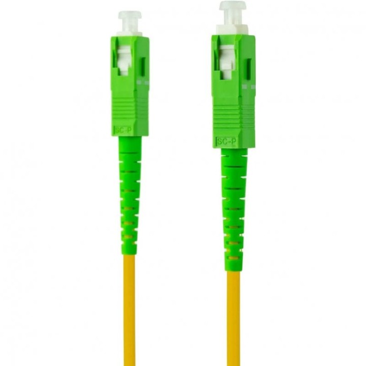 Nanocable Cable de Fibra Óptica SC/APC Monomodo G657A2 3m Amarillo