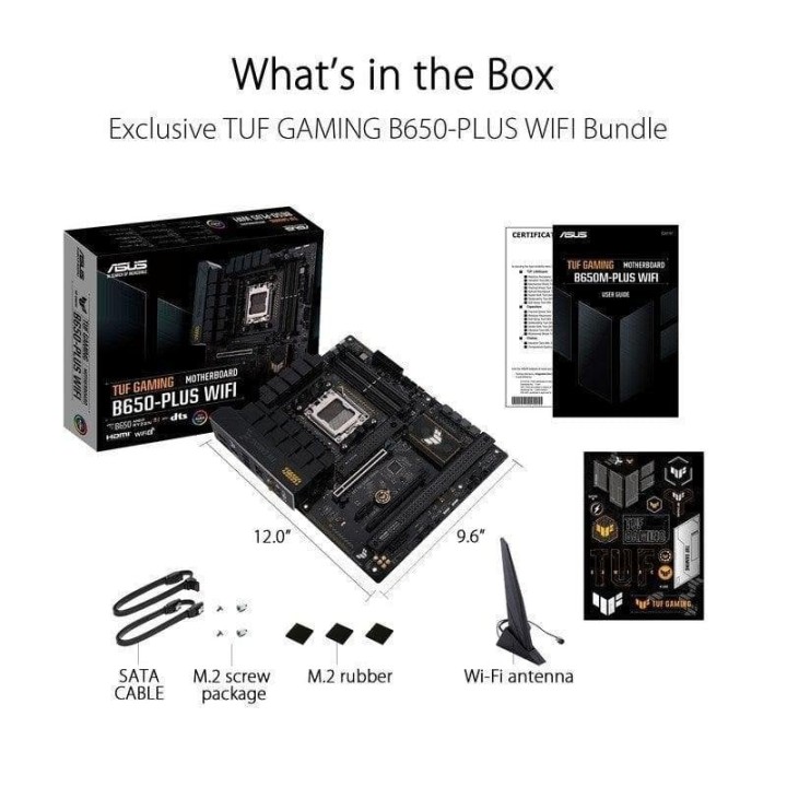 Placa Base ASUS TUF GAMING B650-PLUS WIFI B650 AM5 DDR5 ATX WiFi 6 2.5GbE M.2 RGB