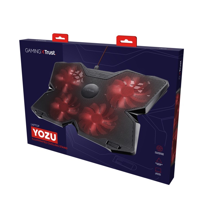 Soporte Refrigeración Trust 17.3" 2xUSB Negro (20817)