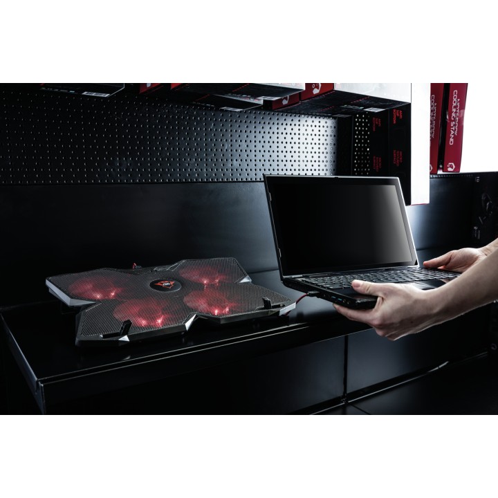 Soporte Refrigeración Trust 17.3" 2xUSB Negro (20817)