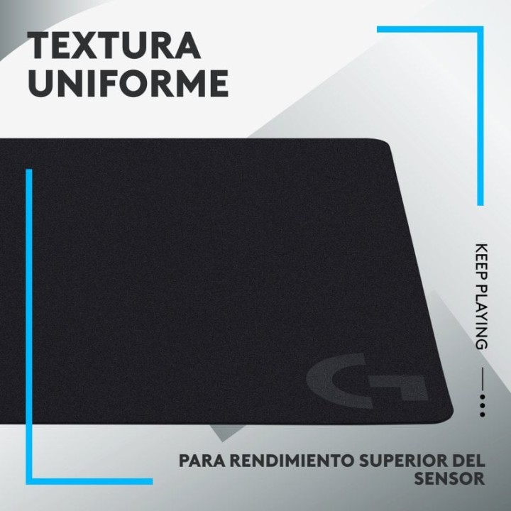 Logitech G240 28x34cm Alfombrilla Gaming Negra