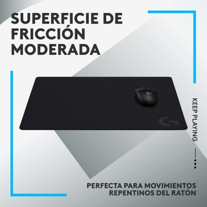 Logitech G640 40x46cm Alfombrilla Gaming Negra