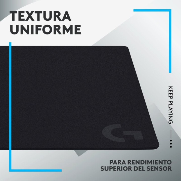 Logitech G640 40x46cm Alfombrilla Gaming Negra