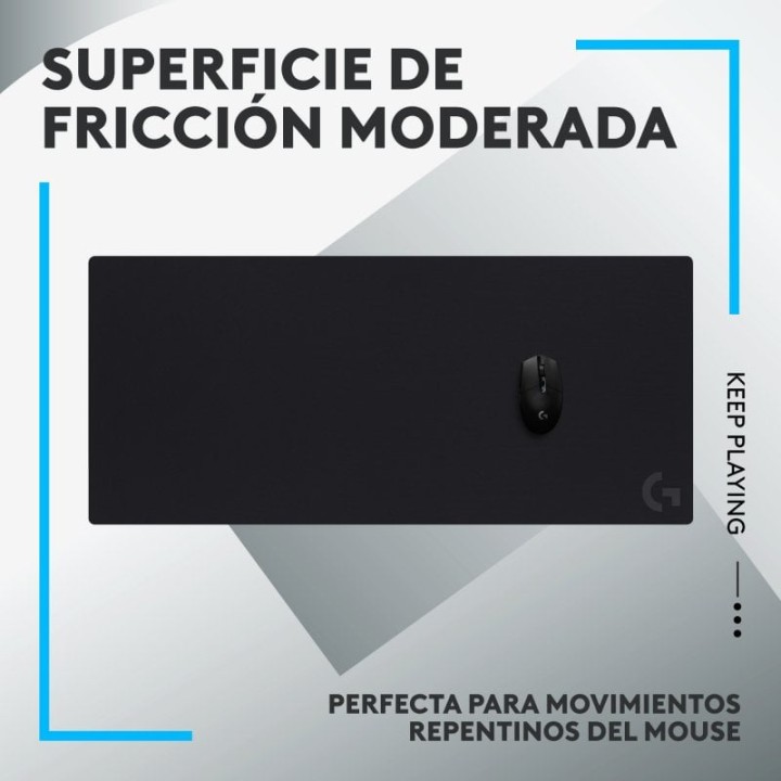 Logitech G840 XL 90x40cm Alfombrilla Gaming Extended Negra