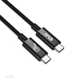 Cable Club 3D USB-C 4/M a USB-C 4/M 1m Negro (CAC-1576)