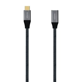 Aisens Cable Alargador USB-C 3.2 Macho/Hembra 1m Gris