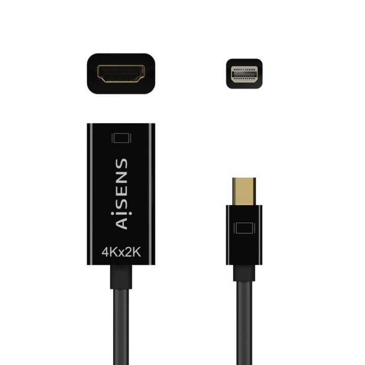 Aisens A125-0643 Cable Conversor Mini DisplayPort Macho a HDMI Hembra 15cm