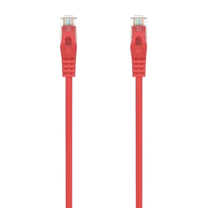 Aisens A145-0556 Cable de Red RJ45 UTP Cat 6A 25cm Rojo