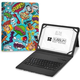 Subblim Keytab Pro Funda con Teclado Bluetooth Cómic para Tablet 9-11"