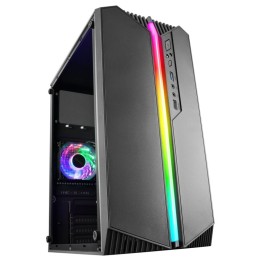 Mars Gaming MC-S1 Caja PC Micro-ATX Ultra-Compacta ARGB 12 Modos USB 3.0 Ventana Negro