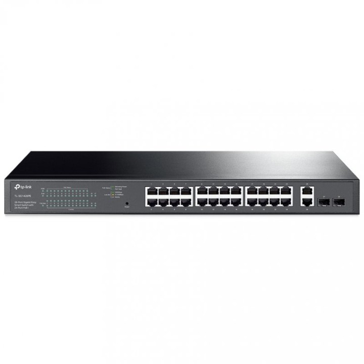 TP-Link TL-SG1428PE Switch 24 Puertos Gigabit PoE+ 10/100/1000 Mbps + 2 Puertos SFP