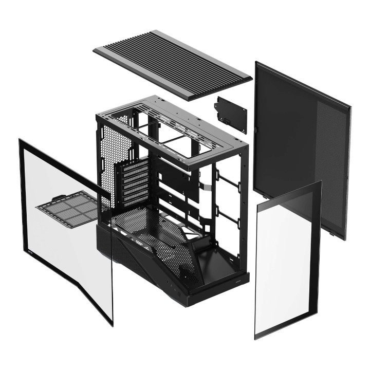 Caja Abysm Arian Frame A400 ARGB ATX Negra (AB123533)