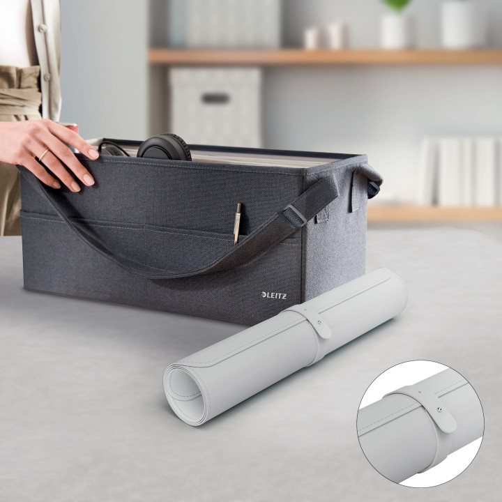 Alfombrilla Leitz 80x40cm Gris Claro (5382-00-85)