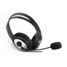 CoolBox CoolChat 3.5 Auriculares con Micrófono Negro/Plata