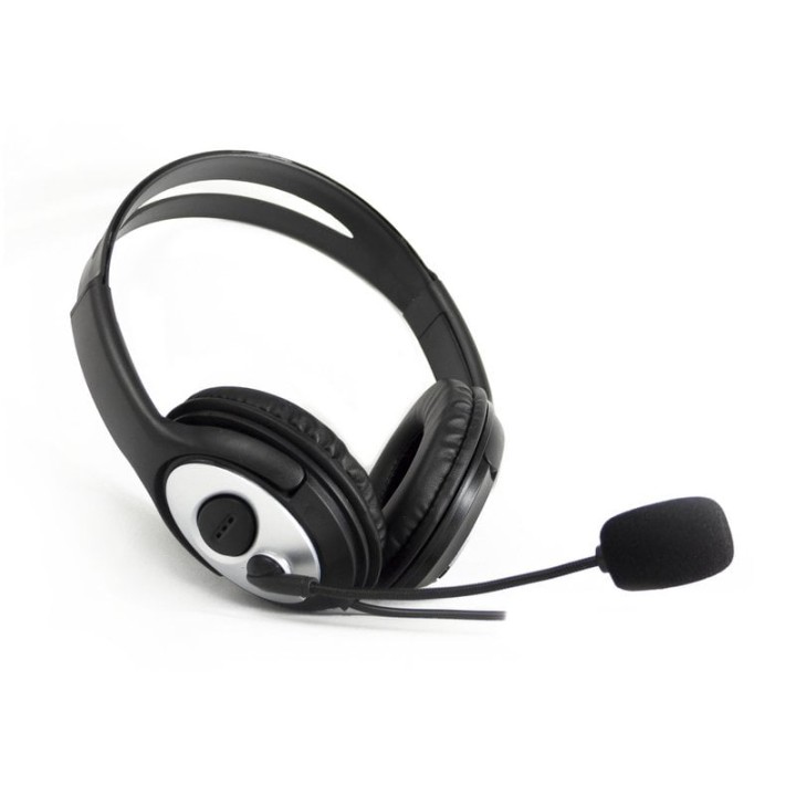 CoolBox CoolChat 3.5 Auriculares con Micrófono Negro/Plata