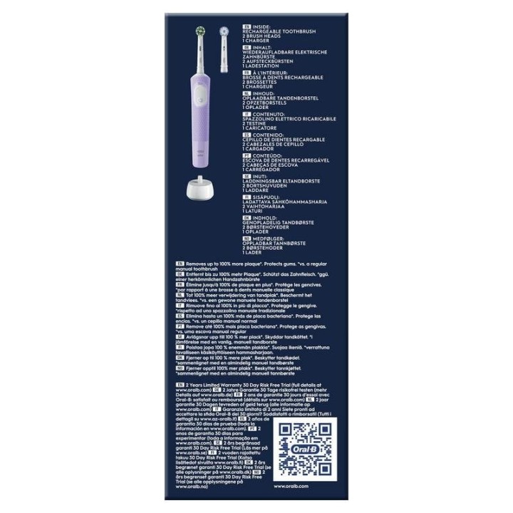 Oral-B Vitality Pro Cepillo Eléctrico Morado + Cabezal Extra