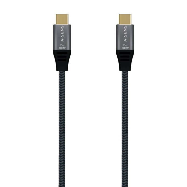 Aisens Cable USB-C Macho/Macho 1m Gris