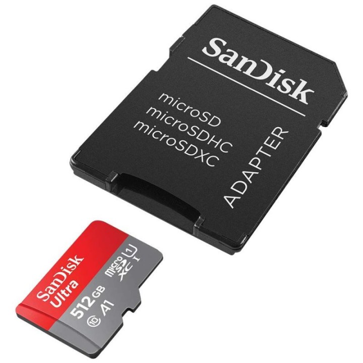 SanDisk Ultra microSDXC 512GB UHS-I A1 Clase 10 con Adaptador