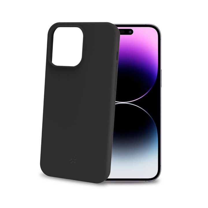 Funda CELLY Cromo iPhone 15 Pro Max Negra (CROMO1056BK)