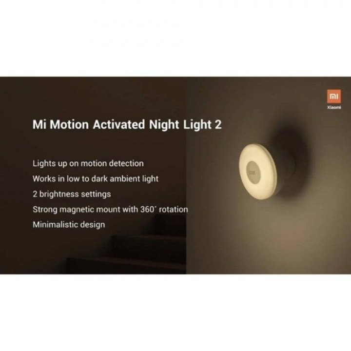 Xiaomi Mi Motion-Activated Night Light 2 Luz Inteligente 3 en 1 Blanca