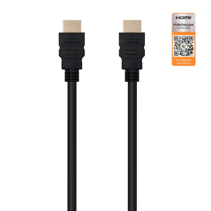 Nanocable HDMI A/M a HDMI A/M 1m Negro (10.15.3601)