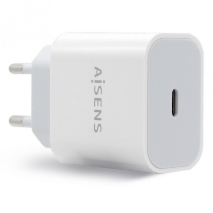 Aisens A110-0537 Cargador de Pared USB-C 20W Blanco