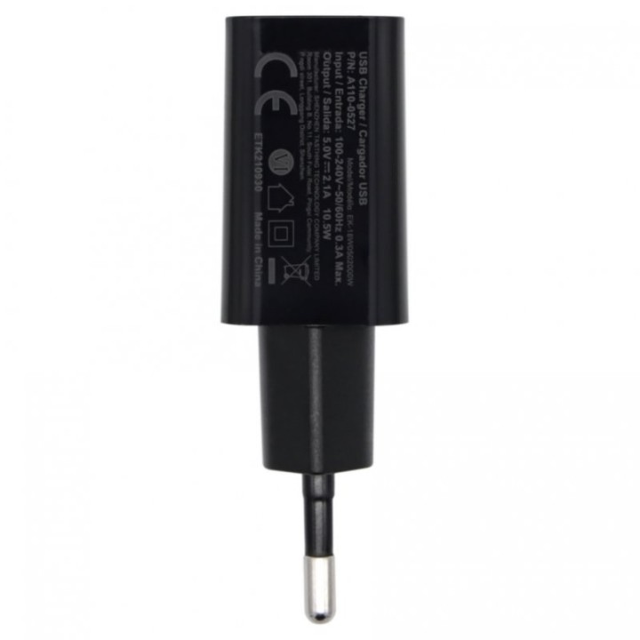 Aisens A110-0527 Cargador de Pared USB 10W Negro