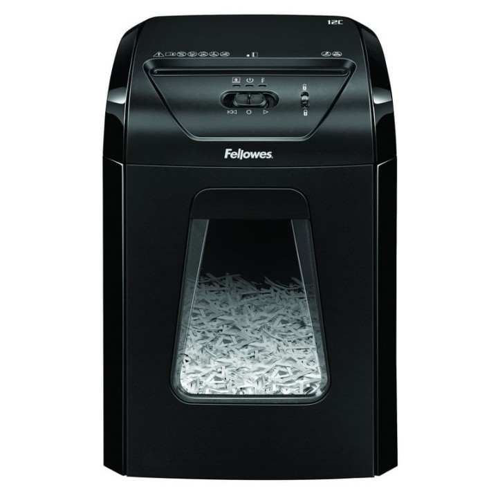 Fellowes Powershred 12C Destructora de Papel Corte Cruzado 22.5cm