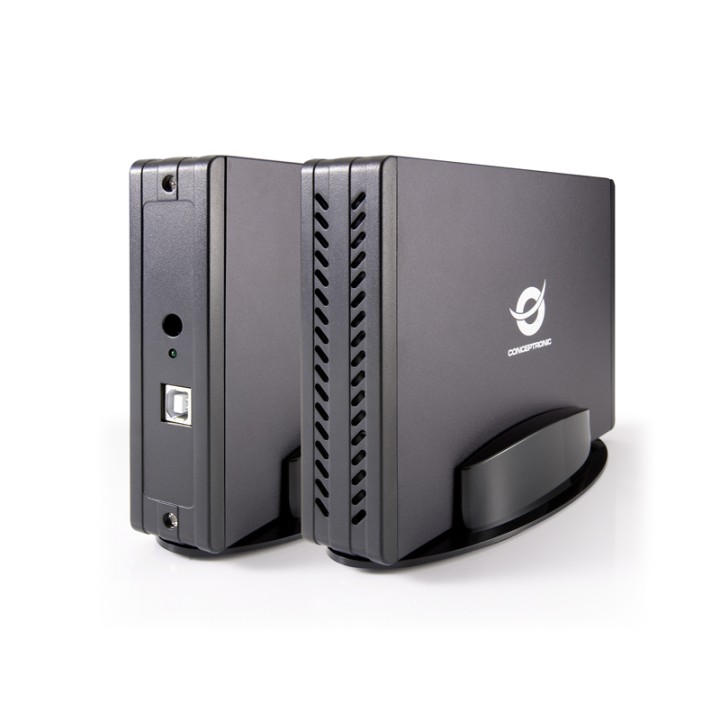 Caja CONCEPTRONIC HDD 3.5" SATA USB 2.0 Negra (CHD3SU)