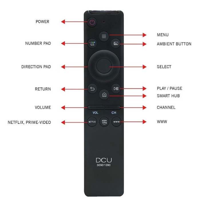 DCU Mando a Distancia Universal para Televisores Samsung Smart LCD/LED