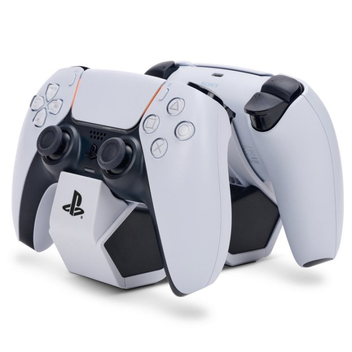 Power A Base de Carga AC Licencia Playstation Blanca para 2 Mandos DualSense PS5