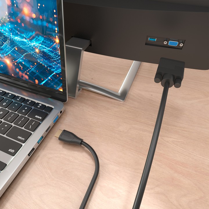 Conversor AISENS VGA/M a HDMI A/M 1m Negro (A122-1010)