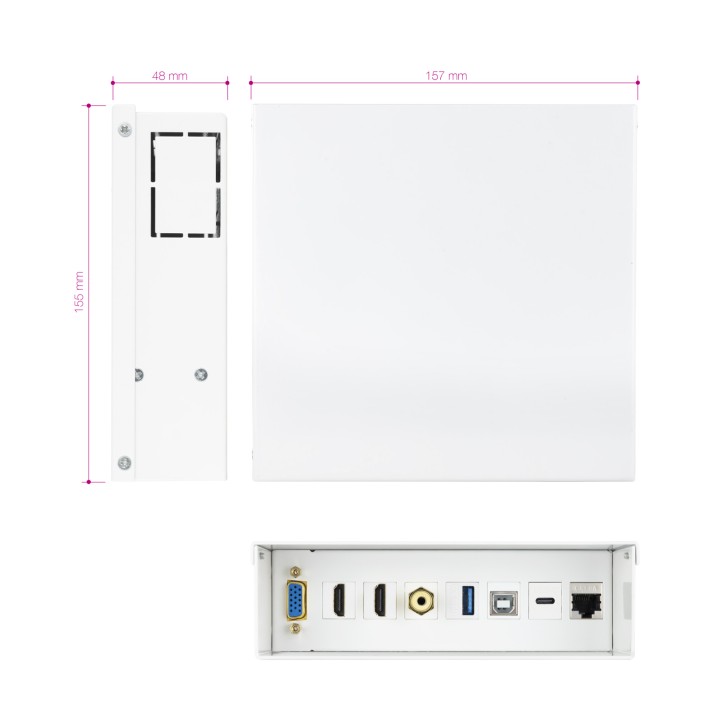 Caja de Conexiones Nanocable VGA/HDMI/Jack(10.35.0004)