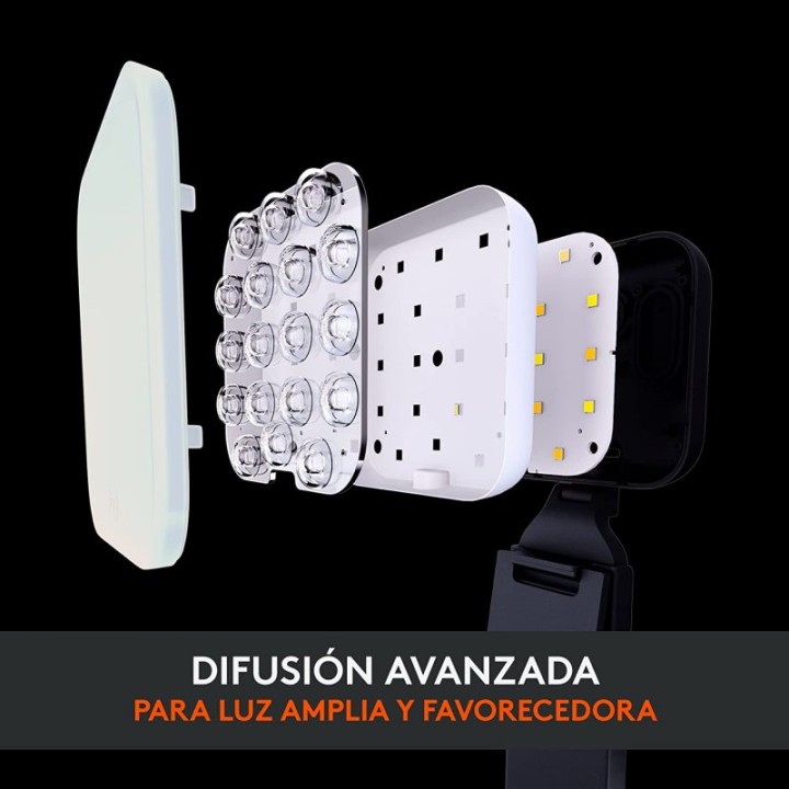 Logitech Litra Glow LED Luz Streaming Premium con TrueSoft