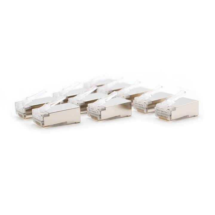 Conector RJ45 Nanocable Cat5e FTP Metálico Pack 10 Unidades