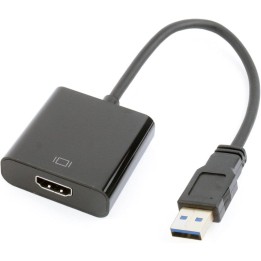 Gembird A-USB3-HDMI-02 Adaptador HDMI a USB 3.0 Hembra/Macho Negro