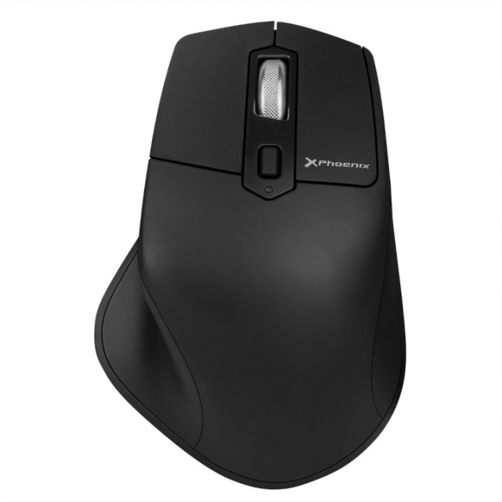 Phoenix Ergo M2 Ratón Óptico Inalámbrico 2400DPI Negro