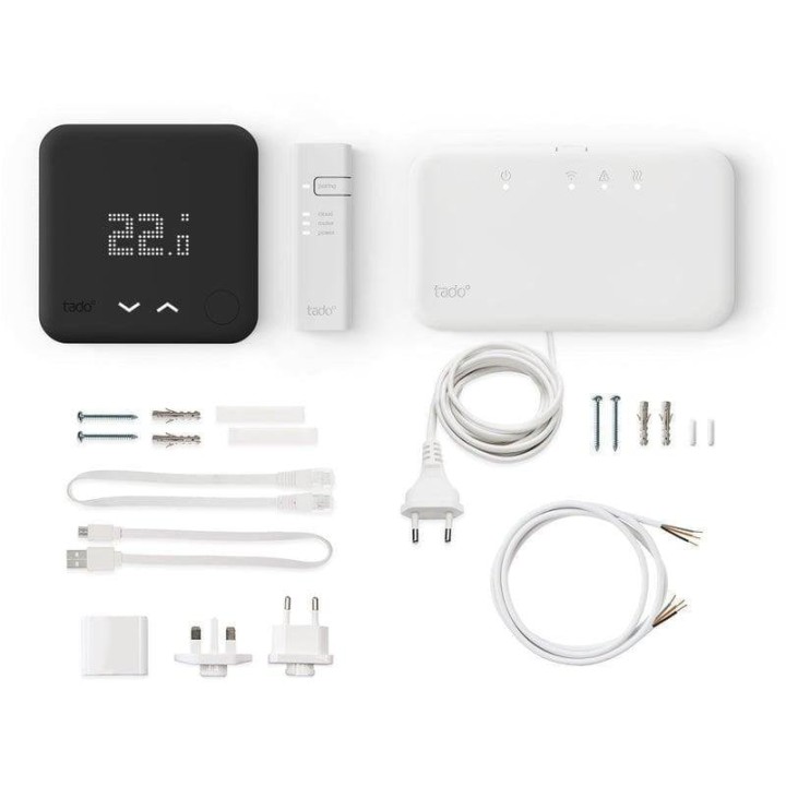 Tado Kit de Inicio V3+ Termostato Inteligente Inalámbrico Black Edition