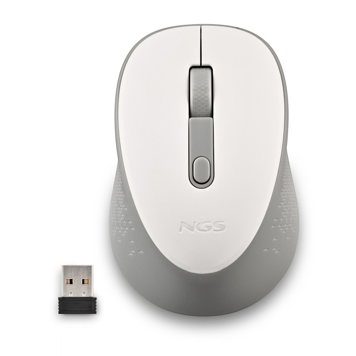 Ratón NGS Dew White Wireless 1600dpi Blanco (DEWWHITE)