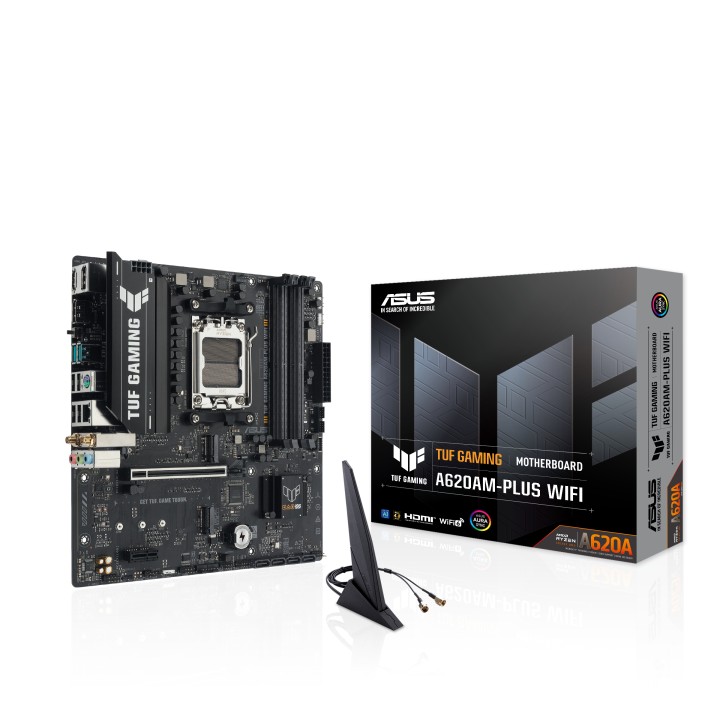 ASUS TUF GAMING A620AM-PLUS WIFI: (AM5) 4DDR5 4SATA ATX