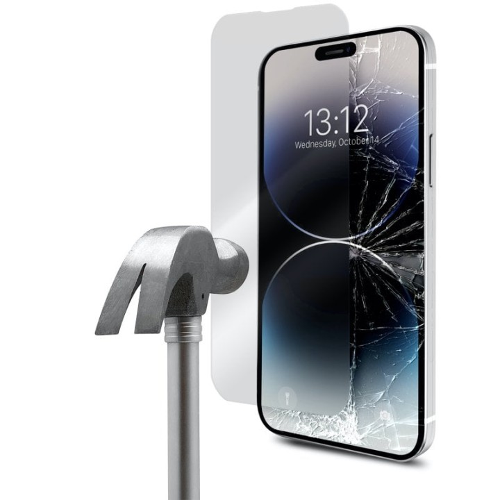 PcCom Essential Protector Cristal Templado para iPhone 14 Pro Max