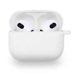 PcCom Essential Funda Protectora para AirPods 3 Blanca