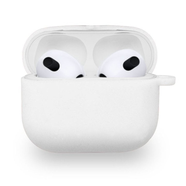 PcCom Essential Funda Protectora para AirPods 3 Blanca